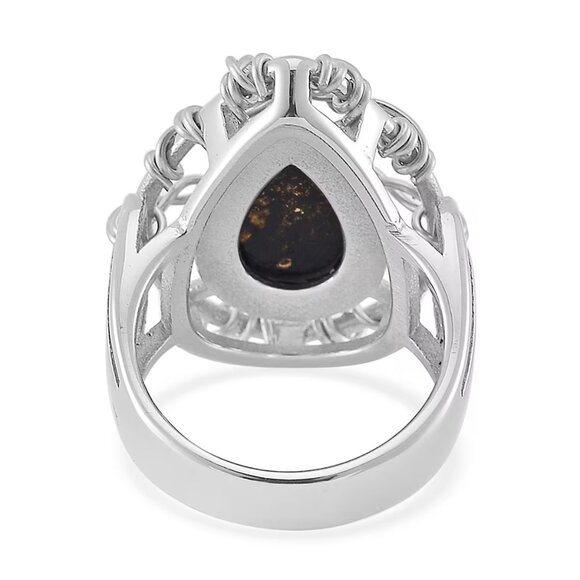 Abalone Shell Tree of Life Ring i - Picture 4 of 4